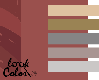 Сочетание коричневого цвета с нейтральными оттенками