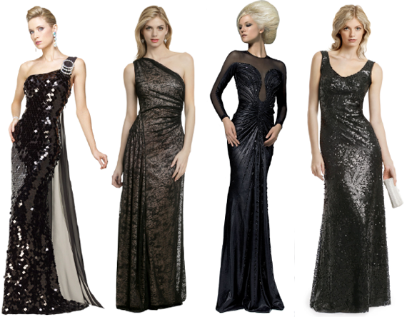 Черное платье на новый год 2013