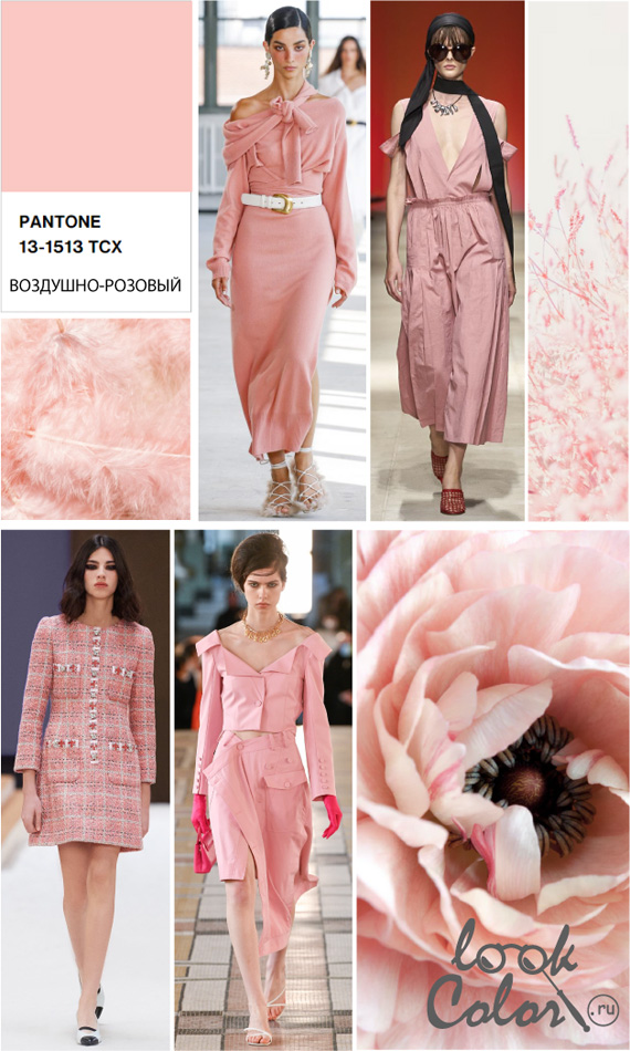 Модный светло-розовый 13-1513 Воздушно-розовый