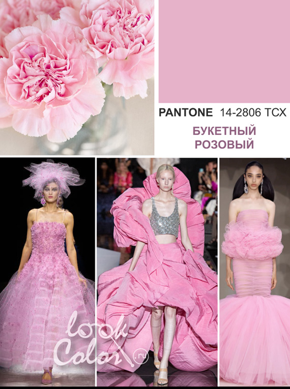 Модный светло-розовый: PANTONE 14-2806 Букетный Розовый