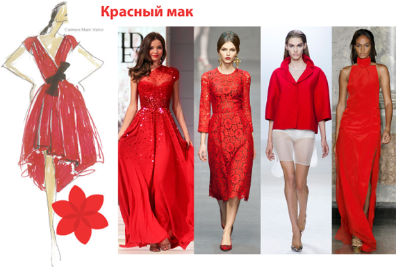 Модные цвета 2013. Красный оттенок
