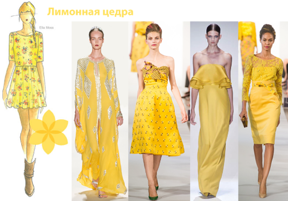 Модные цвета 2013. Желтый оттенок