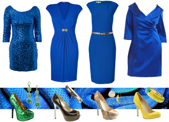 Синие платье на новый год 2013
