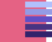 сочетание цвета 2011 с оттенками фиолетового
