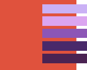 сочетание цвета 2012 с оттенками фиолетового