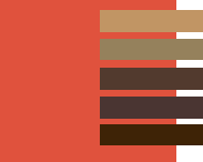 сочетание цвета 2012 с оттенками коричневого
