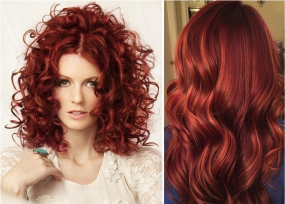 темно-медный или медно-красный цвет волос фото