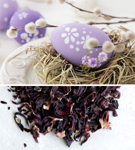 Как получить фиолетовый цвет в покраске пасхальных яиц