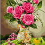 Букет розовых роз. Картины по номерам. Фото
