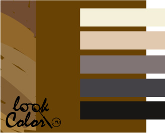 Золотисто-коричневый сочетается с белым, бежевым, серым и черным