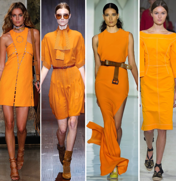 Желто-оранжевый: сочетание в одежде
