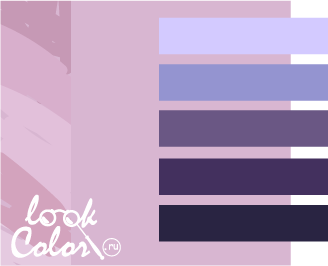 сочетание бледно-лилового и фиолетового
