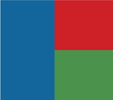 blue red green