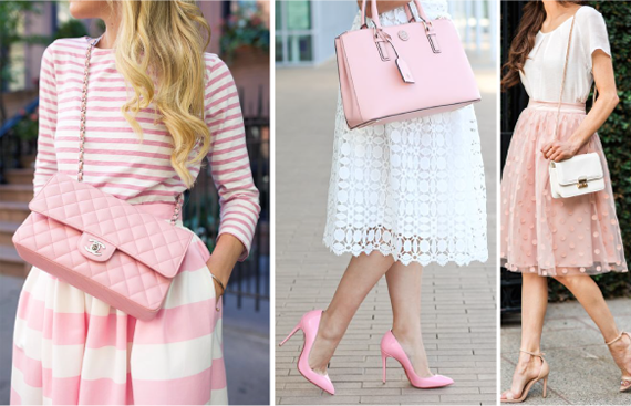 Белый и розовый в одежде