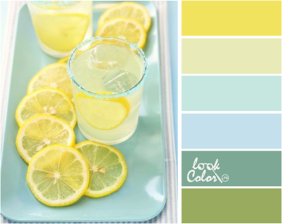 Сочетание лимонного цвета