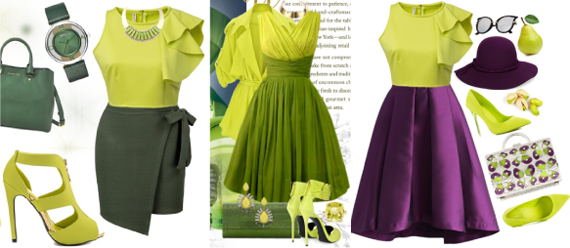 Желто-зеленый цвет в одежде