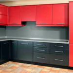 красно черная кухня